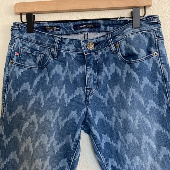 Vigoss Studio size 28 patterned jeans Aztec type style country chic - Picture 5 of 7